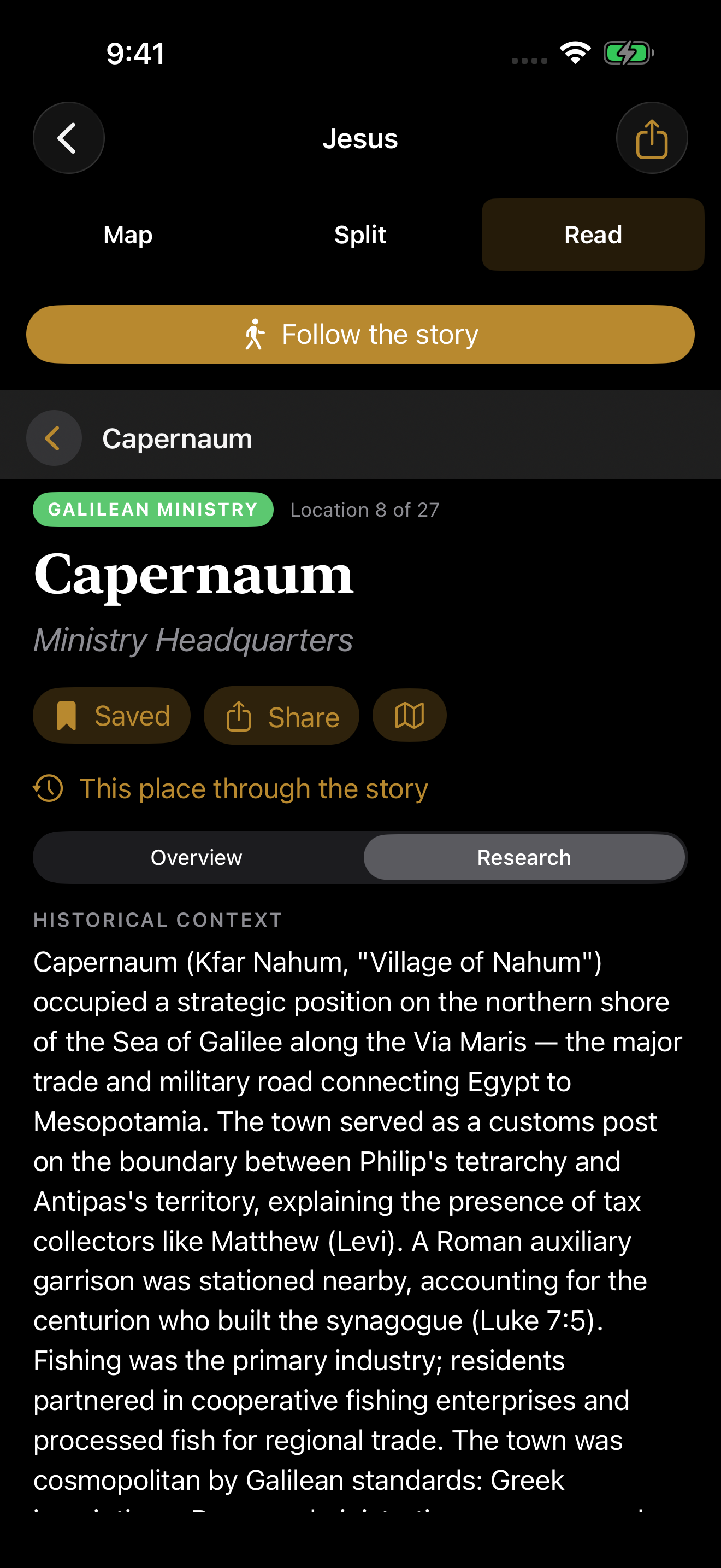 Historical context and archaeological research for a biblical location